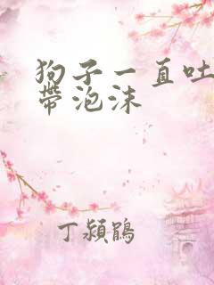 狗子一直吐黄水带泡沫