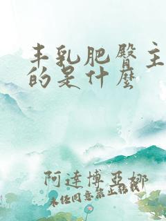 丰乳肥臀主要讲的是什么