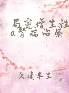 局灶增生性iga肾病治疗