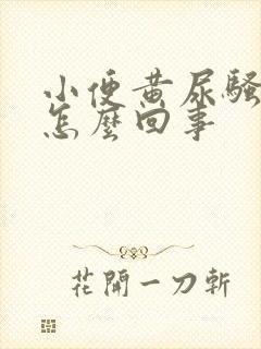 小便黄尿骚味重怎么回事