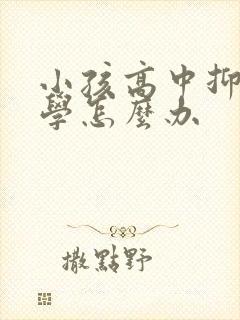 小孩高中抑郁厌学怎么办