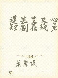 迟先生又心动了短剧在线免费观看