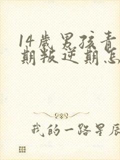 14岁男孩青春期叛逆期怎么办