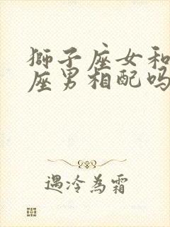 狮子座女和处女座男相配吗