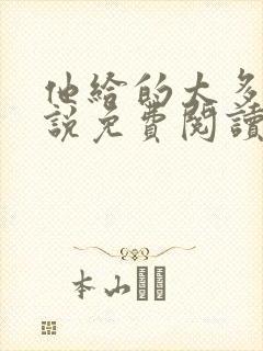 他给的太多了小说免费阅读