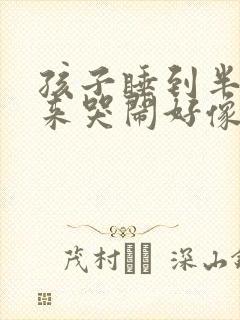 孩子睡到半夜起来哭闹好像很害怕