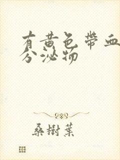 有黄色带血丝的分泌物