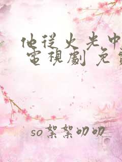 他从火光中走来 电视剧 免费