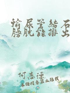 输尿管结石进入膀胱能排出吗