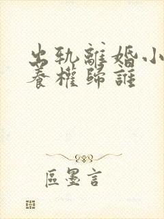 出轨离婚小孩抚养权归谁