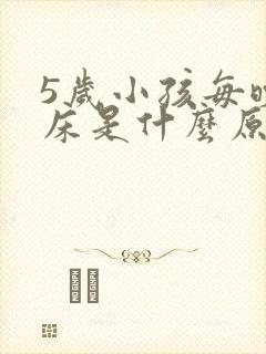 5岁小孩每晚尿床是什么原因?