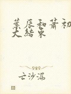 叶辰和萧初然的大结束