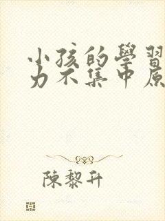 小孩的学习注意力不集中原因