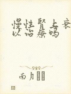 慢性肾上衰竭可以治疗吗