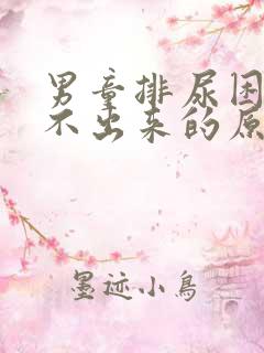 男童排尿困难尿不出来的原因