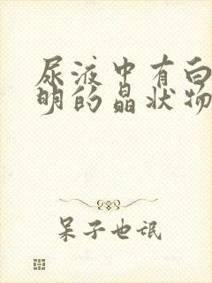 尿液中有白色透明的晶状物