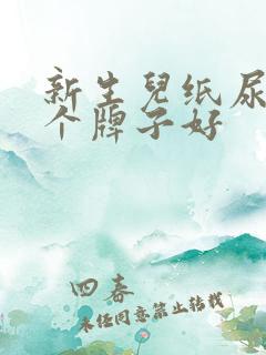 新生儿纸尿裤哪个牌子好