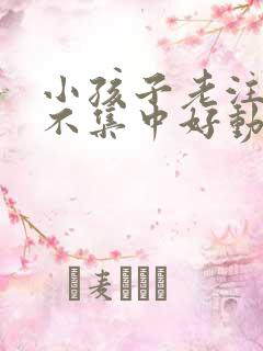 小孩子老注意力不集中好动怎么办