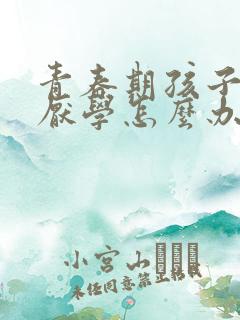 青春期孩子叛逆厌学怎么办理