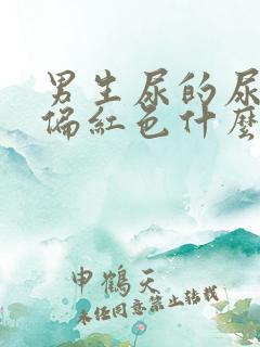 男生尿的尿有点偏红色什么原因