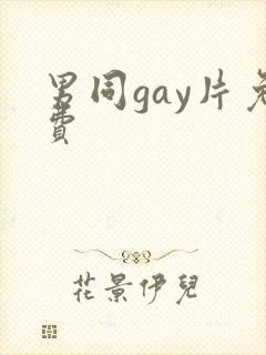 男同gay片免费