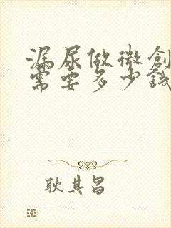 漏尿做微创手术需要多少钱