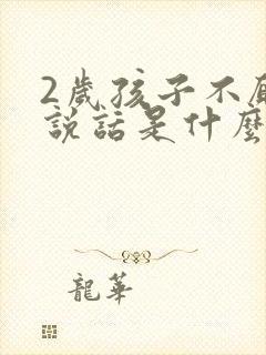 2岁孩子不愿意说话是什么原因