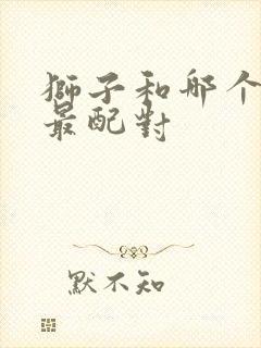 狮子和哪个星座最配对