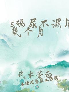 s码尿不湿用到几个月