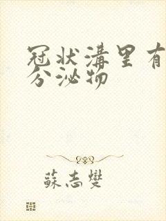 冠状沟里有黄色分泌物