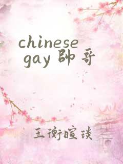 chinese gay 帅哥