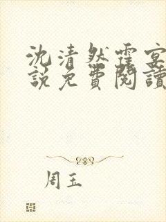 沈清然霍宴辞小说免费阅读