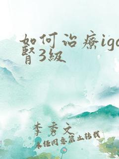 如何治疗iga肾3级