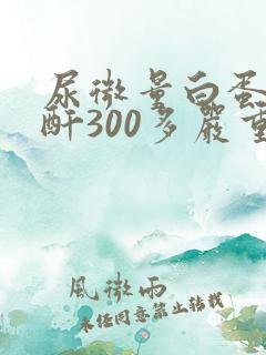 尿微量白蛋白肌酐300多严重