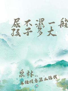 尿不湿一般用到孩子多大