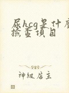 尿hcg是什么检查项目