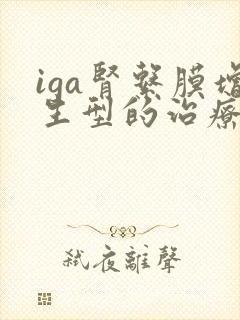 iga肾系膜增生型的治疗