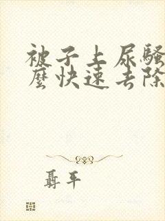 被子上尿骚味怎么快速去除