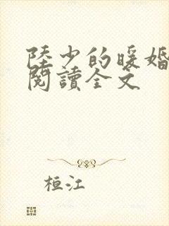 陆少的暖婚新妻阅读全文