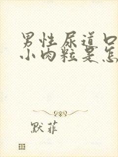 男性尿道口边有小肉粒是怎回事