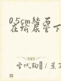 0.5cm结石在输尿管下段卡住怎么办