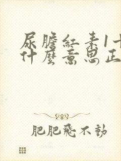 尿胆红素1十是什么意思正常吗