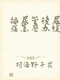 插尿管后尿道疼痛怎么办缓解