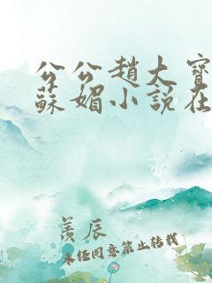 公公赵大宝儿媳苏媚小说在