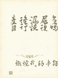 产后漏尿多久能自行恢复吗