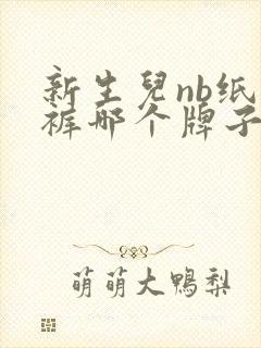 新生儿nb纸尿裤哪个牌子实用