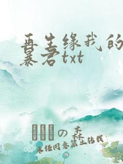 再生缘我的温柔暴君txt
