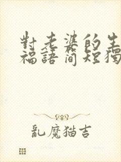 对老婆的生日祝福语简短独特