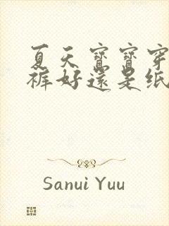 夏天宝宝穿拉拉裤好还是纸尿裤好