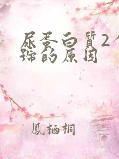 尿蛋白质2个加号的原因